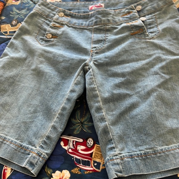 Rusty surf brand denim sailor shorts size 3 - Picture 1 of 5